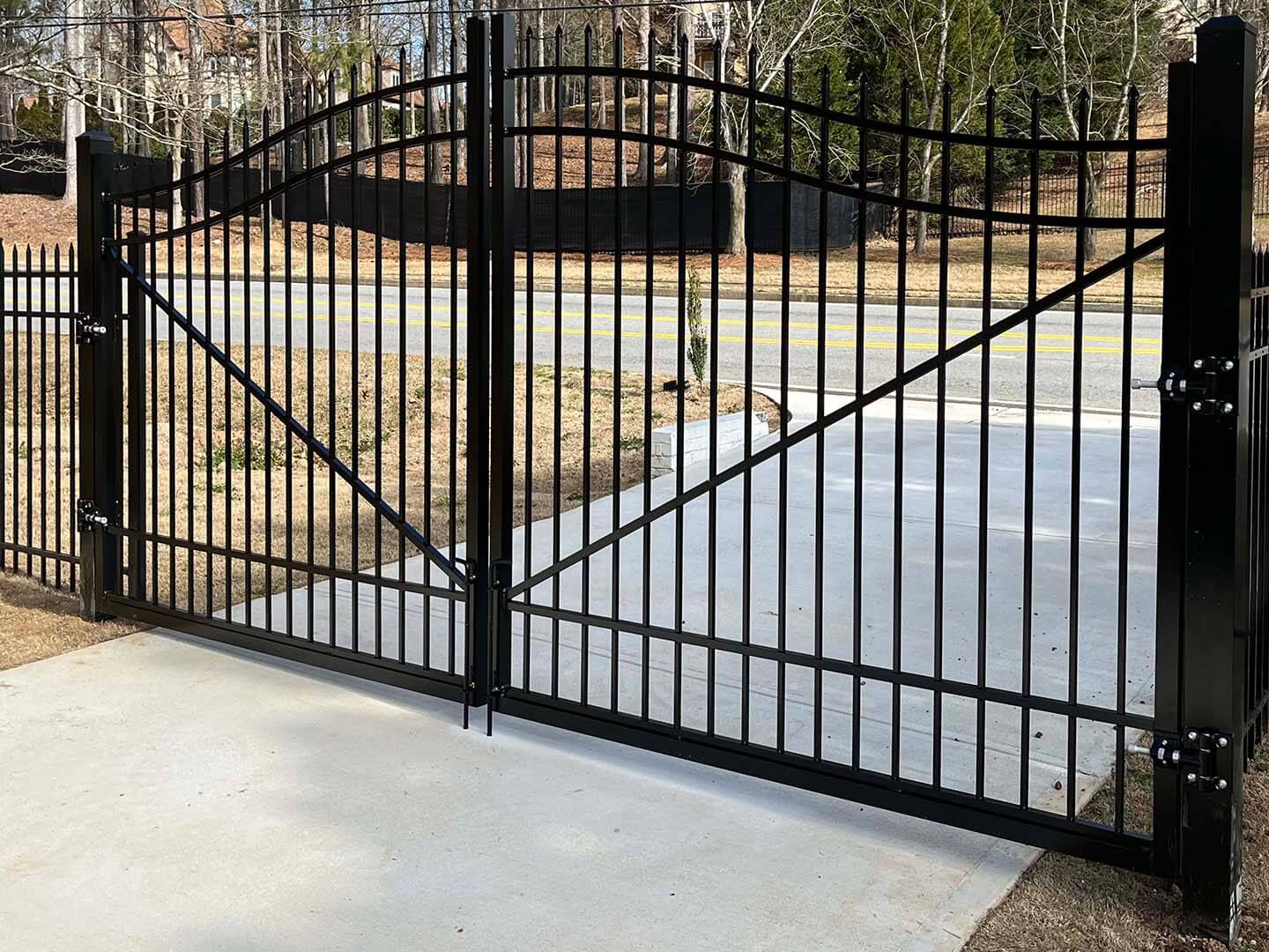 Residential driveway gate installation in Canton, Georgia