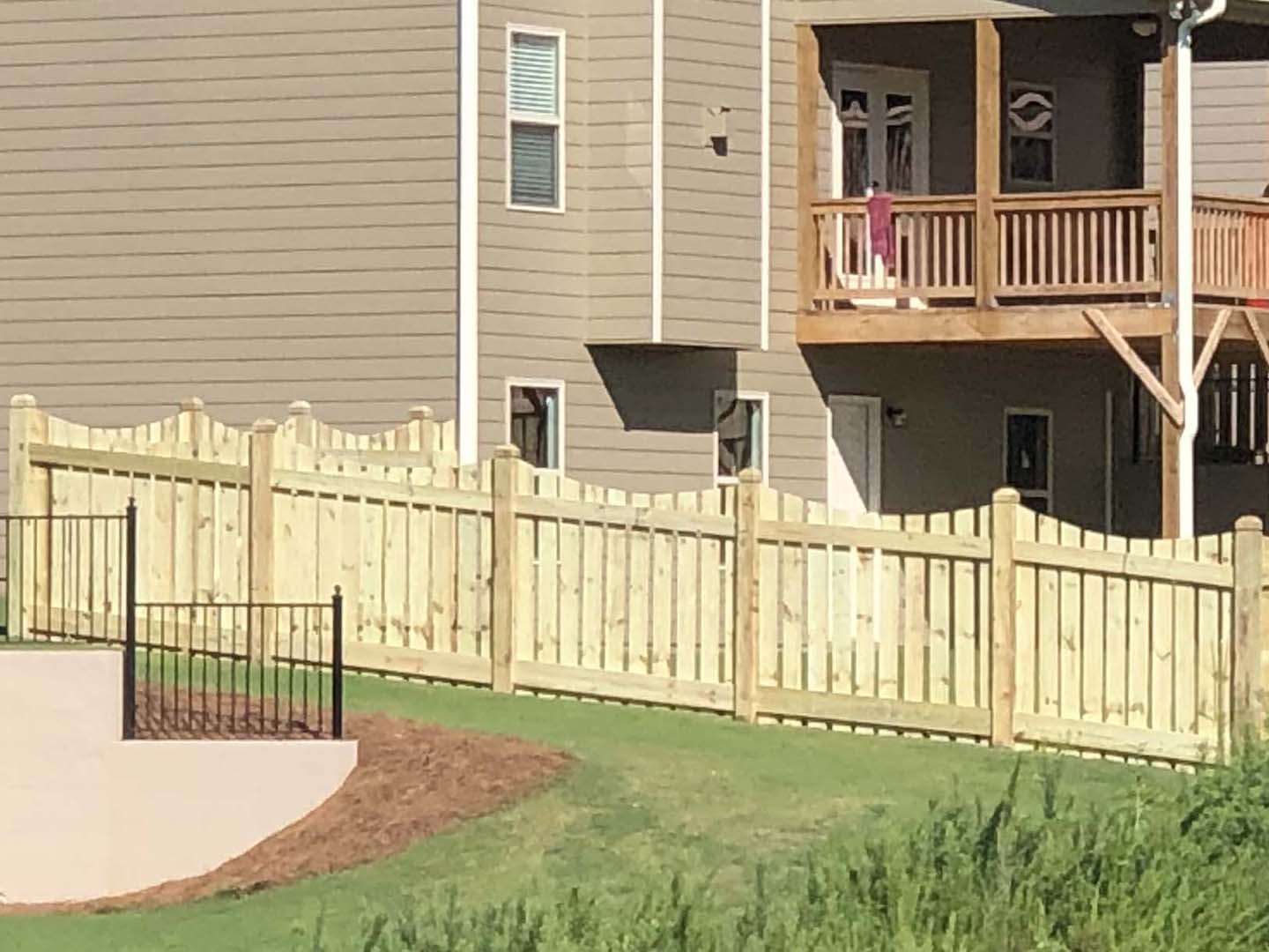 wood privacy fence installed in Emerson, Georgia
