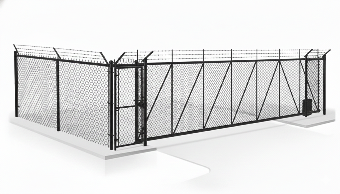 Commercial cantilever gate installation company for the Canton Georgia area.
