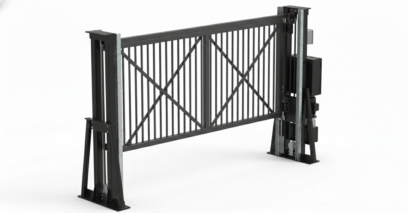 Commercial vertical lift gate installation company for the Canton Georgia area.