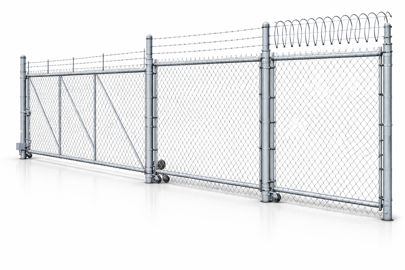Chain link fence security options