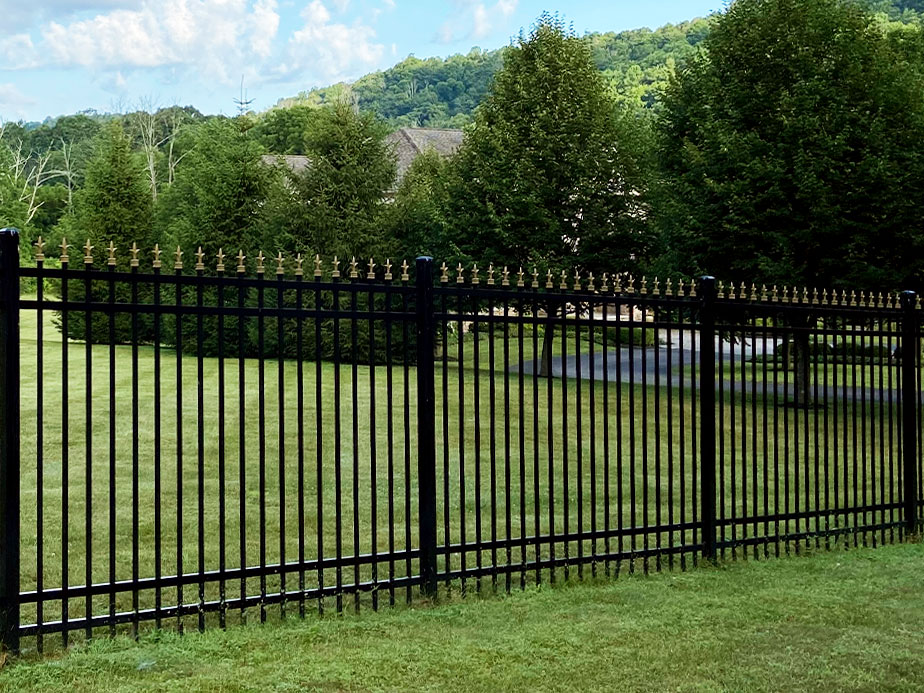 Residential ornamental steel fence project