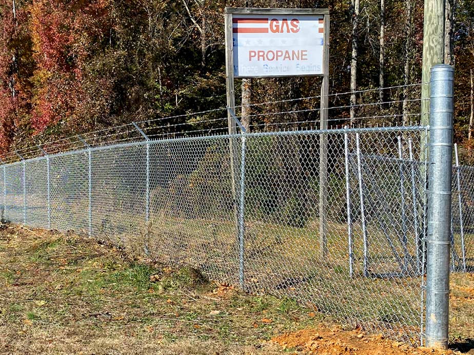 Commercial chain Link fence in North Georgia