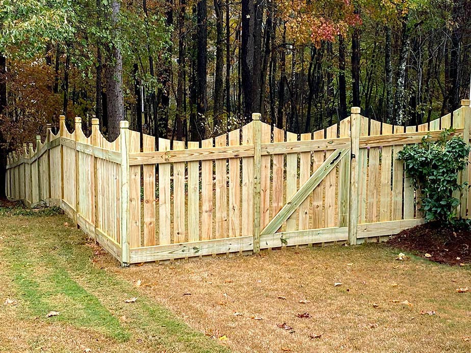 Decorative Fence Example in Canton Georgia