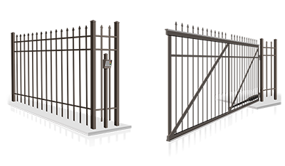 Commercial swing gate installation company in  Milton Georgia