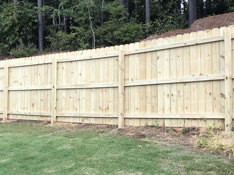 Privacy Fence Example in Newnan Georgia