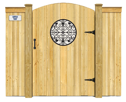 Residential residential wood gate contractor in North Georgia